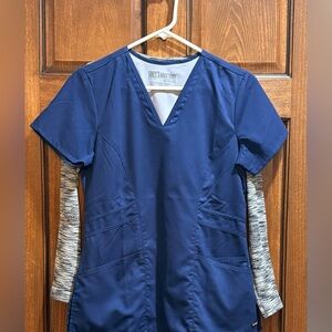 Grey's Anatomy blue and black scrubs. XSmall/Small.